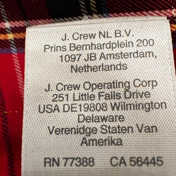 J. Crew Good Tidings Holiday Red Plaid Pajama Set Size Medium - Picture 11 of 11